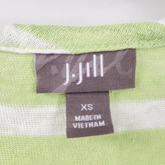J Jill Green Sleeveless Linen Tank Top Womens Size Extra Small XS Summer - Picture 3 of 4